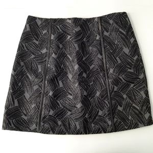 BCBG MaxAzria Women's Mini Skirt Metallic Black Size M